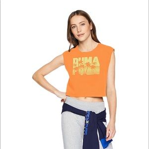 NWOT Fenty Puma Orange Pop Crop Top, Sz XL
